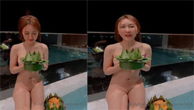 สวัสดีวันลอยกระทงกับน้องจูนดาวดัง โอลี่แฟน juniijune324 นมเล็กน่ารัก เปือยกายโชว์