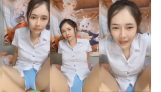 ทำหน้านะจ๊ะไม่ได้ทำนม ถึงนมจะเล็กแต่เนินหีอลังการมากนักศึกษาไลฟ์สดให้ดูแคมจิ๋ม