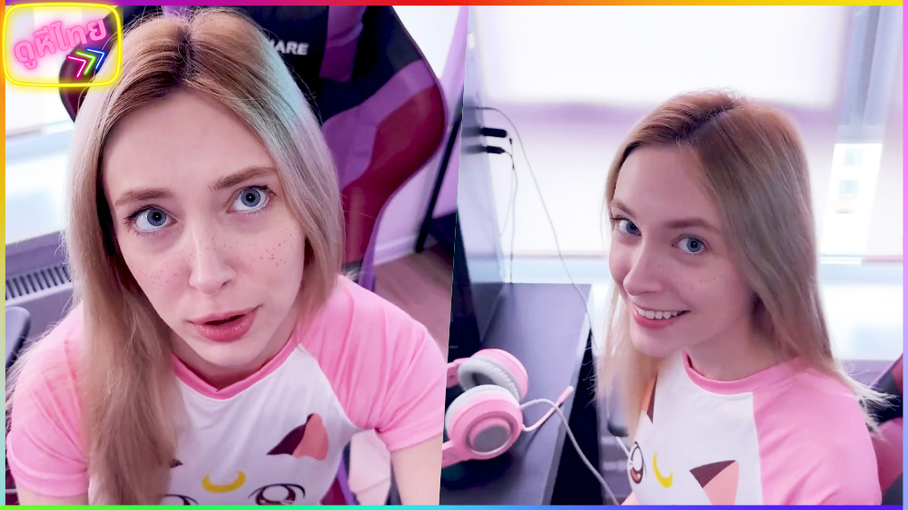 บุกไปหาสาวสวยจาก FiveM  รัสเซีย xxx เจอตัวจริงโครตน่ารัก จับควยยัดปากคาโต๊ะคอม