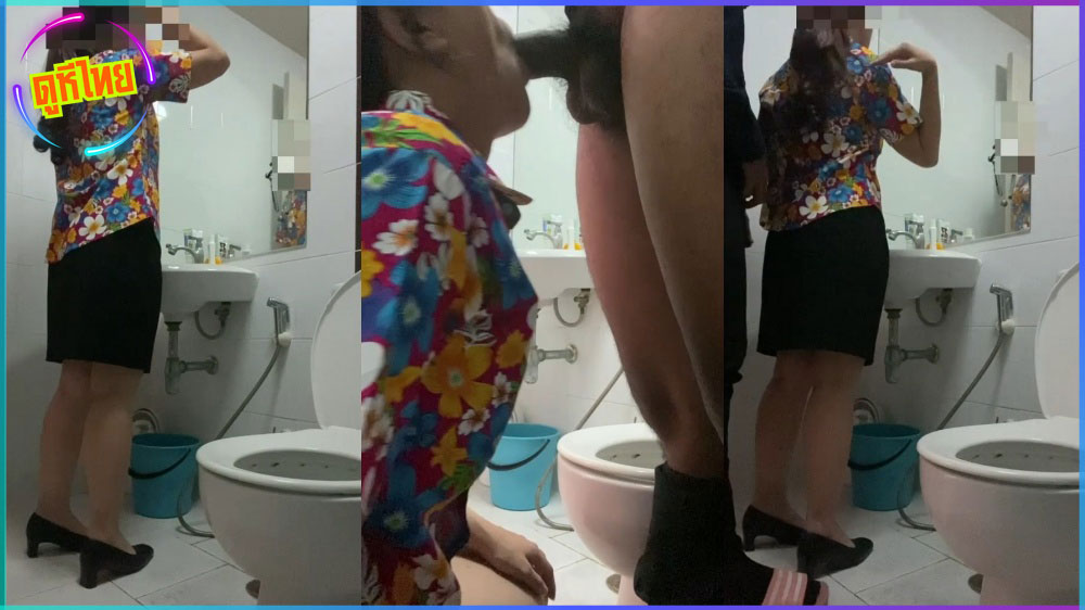 จับครูภาษาไทยเย็ดในห้องน้ำโรงเรียน ตอนพักเที่ยง กำลังยืนแปลงฟันเข้ามาข้างหลังงัดควยยัดปากแบบนี้ถึงกับเถียงไม่ออก